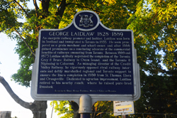 Photo of George Laidlaw historical plaque